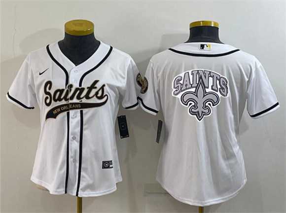 Youth New Orleans Saints White Team Big Logo With Patch Cool Base Stitched Baseball Jersey,We sell and wholesale Youth New Orleans Saints White Team Big Logo With Patch Cool Base Stitched Baseball Jersey on line form chian!